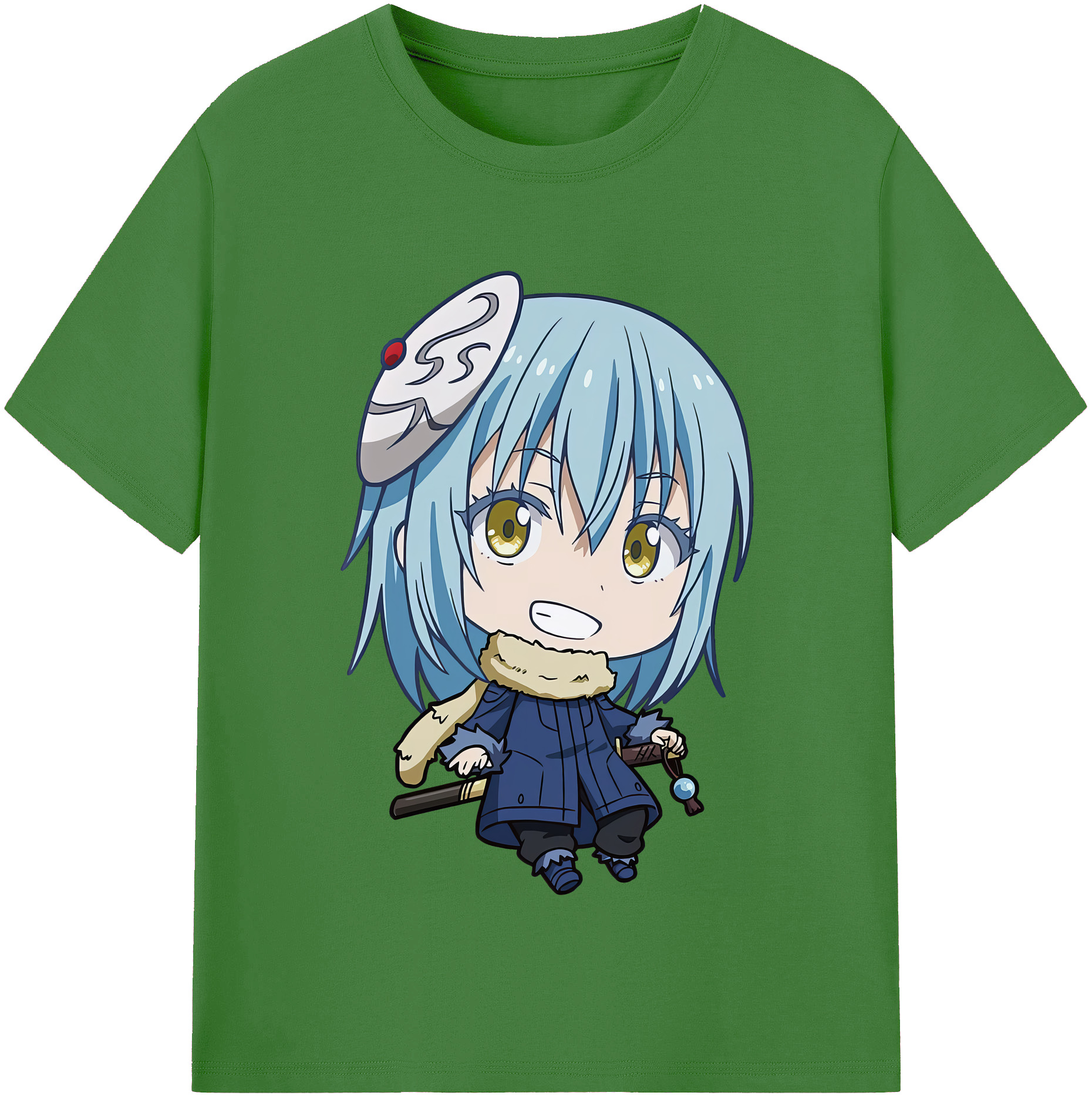 （画像用） 転スラ Regarding Reincarnated to Slime レディースカジュアルプリントTシャツ（綿100％）